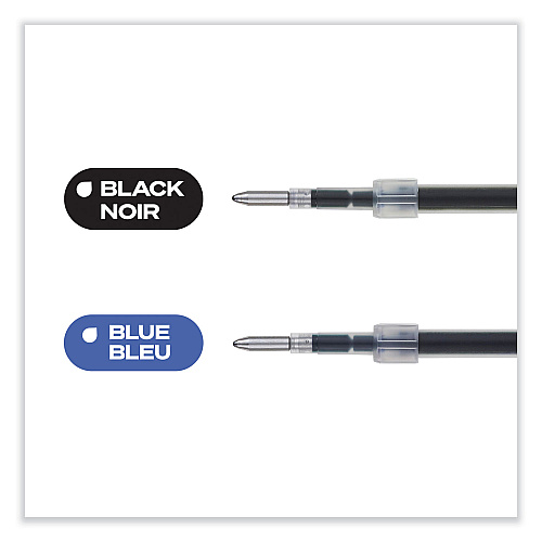 uni-ball Refill for JetStream RT Pens, Bold Conical Tip, Black Ink, 2/Pack (35972)