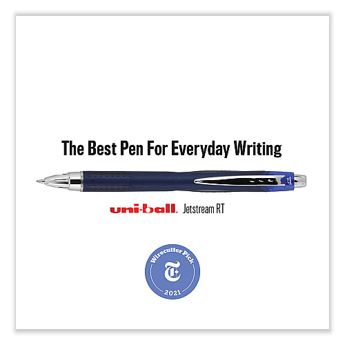 uni-ball Refill for JetStream RT Pens, Bold Conical Tip, Black Ink, 2/Pack (35972)