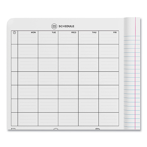 Universal Composition Book, Wide/Legal Rule, Black Marble Cover, (100) 9.75 x 7.5 Sheets, 6/Pack (UNV20936)