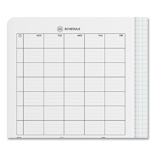 Mead Composition Book, Wide/Legal Rule, Black Cover, (100) 9.75 X 7.5 Sheets