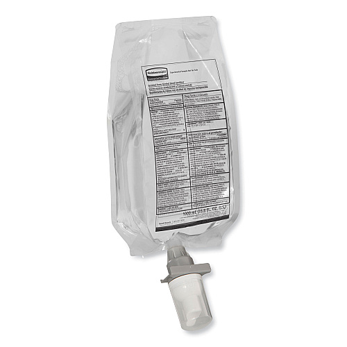 Rubbermaid Commercial AutoFoam Refill With Alcohol Foam Hand Sanitizer, Clear, 1,000 mL, Fragrance-Free, 4/Carton (2080803)