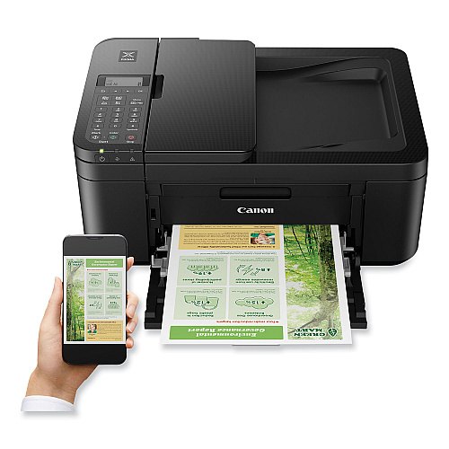 Canon PIXMA TR4720 All- in-One Printer, Copy/Fax/Print/Scan, Black (5074C002)