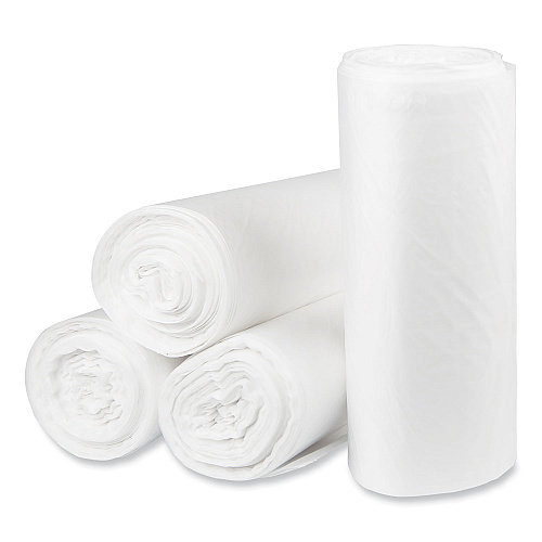 Pitt Plastics Eco Strong Plus Can Liners, 44 gal, 1.35 mil, 37" x 50", Natural, Perforated Roll, 100/Carton (PCRL3750SHN)