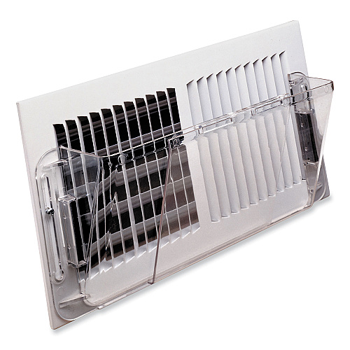Adjustable Sidewall Register Air Deflector, 10 x 3 x 5.5, Clear (51)
