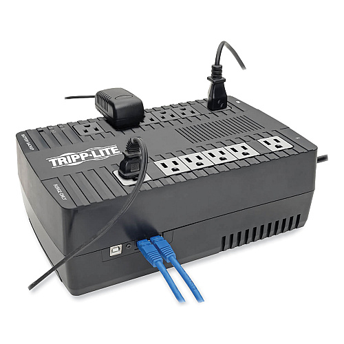 Tripp Lite AVR Series Ultra-Compact Line-Interactive UPS, 12 Outlets, 750 VA, 420 J (AVR750U)