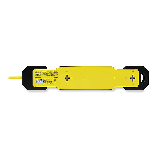 Tripp Lite Power It! Safety Power Strip with GFCI Plug, 6 Outlets, 9 ft Cord, Yellow/Black (TLM609GF)