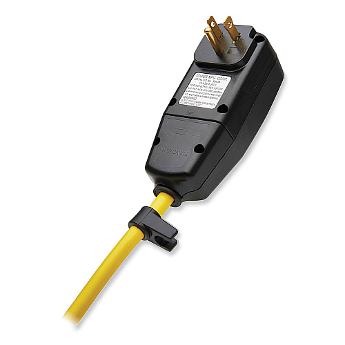 Tripp Lite Power It! Safety Power Strip with GFCI Plug, 6 Outlets, 9 ft Cord, Yellow/Black (TLM609GF)