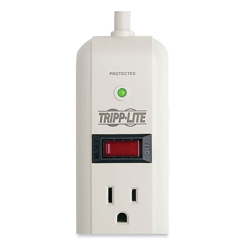 Tripp Lite Protect It! Surge Protector, 7 AC Outlets, 25 ft Cord, 1,080 J, Light Gray (TLP725)