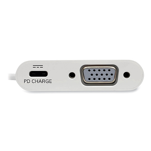 Tripp Lite USB 3.1 Gen 1 USB-C to VGA Adapter, 3", White (U44406NVC)