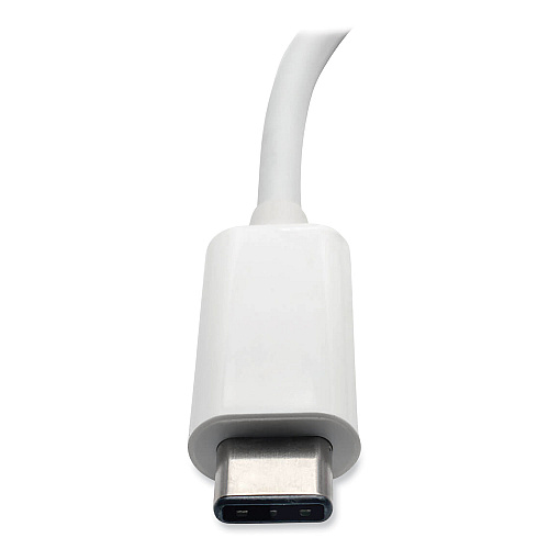 Tripp Lite USB 3.1 Gen 1 USB-C to VGA Adapter, 3", White (U44406NVC)