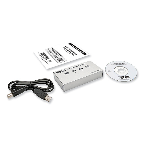 Tripp Lite USB 2.0 Printer/Peripheral Sharing Switch, 4 Ports (U215004R)