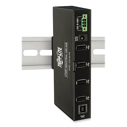 Tripp Lite USB 2.0 Mini Hub, 4 Ports, Black (U223004IND)