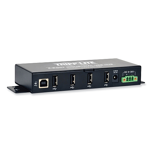 Tripp Lite USB 2.0 Mini Hub, 4 Ports, Black (U223004IND)