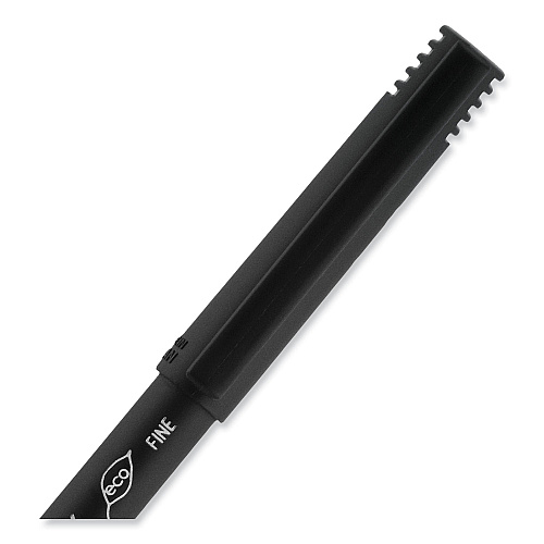 uni-ball ONYX Roller Ball Pen, Stick, Fine 0.7 mm, Blue Ink, Black/Blue Barrel, 72/Pack (2013568)