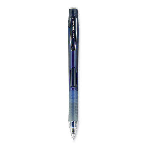 uni-ball Chroma Mechanical Pencil, 0.7 mm, HB (#2), Black Lead, Cobalt Barrel, Dozen 0.7 mm Black Lead - HB, #2 - Cobalt Blue Barrel - 1 Dozen (70134)