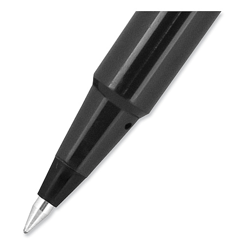 uni-ball Roller Ball Pen, Stick, Extra-Fine 0.5 mm, Black Ink, Black Barrel, 72/Pack (2013565)