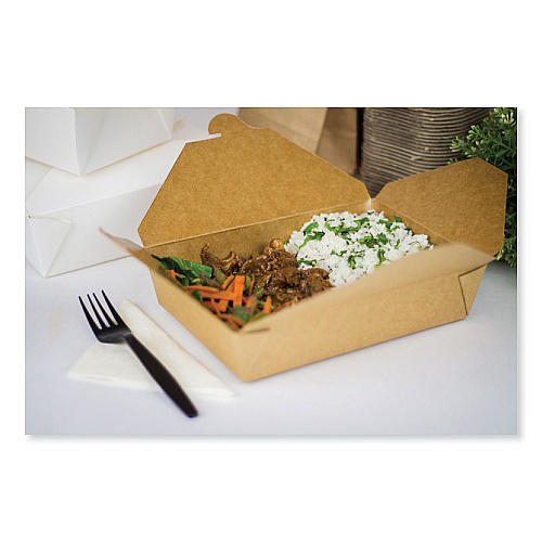 GEN Reclosable Kraft Take-Out Box, 54 oz, Paper, 200/Carton (GENPAPERBOX2)