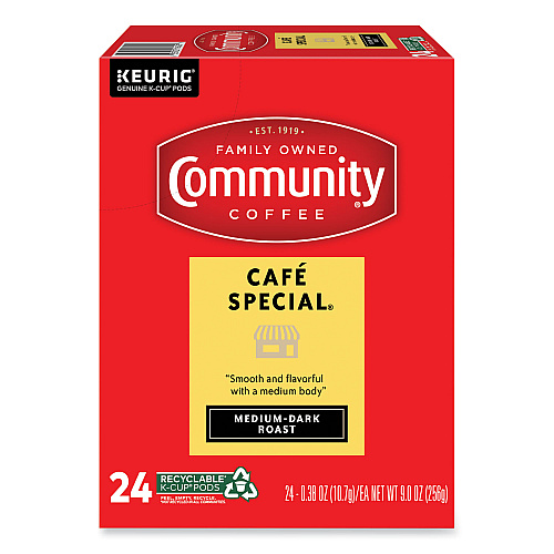 Community Coffee Cafe Special K-Cup, 24/Box (6405CC)