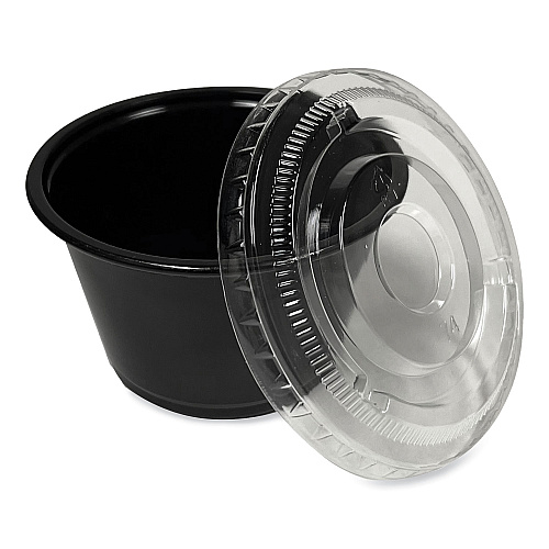 Boardwalk&reg; Souffle/Portion Cups, 4 oz, PP, Black, 2500/CT (BWKPRTN4BL)