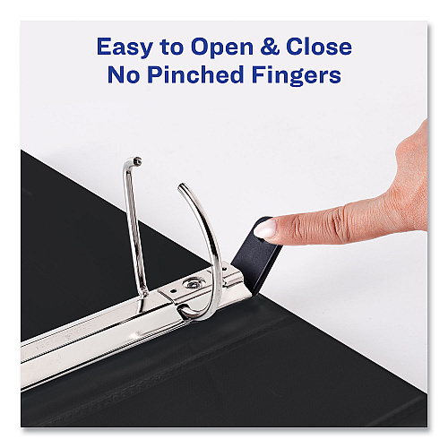 Avery Heavy-Duty Non Stick View Binder with DuraHinge and Slant Rings, 3 Rings, 3" Capacity, 11 x 8.5, Black, (5600) (05600)
