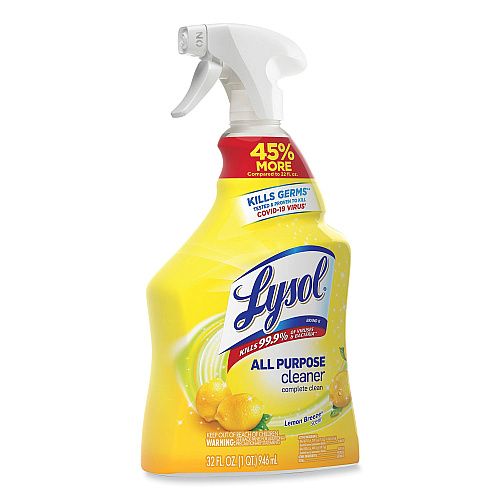 Lysol&reg; All-Purpose Cleaner, Lemon Scent, 32 oz., 12 Spray Bottles (75352CT)