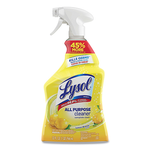 Lysol&reg; All-Purpose Cleaner, Lemon Scent, 32 oz., 12 Spray Bottles (75352CT)