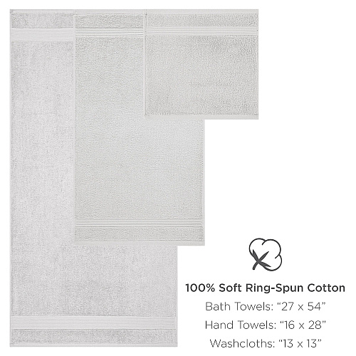 Host & Home 6pc Bath Towel Set Beige - Case Of 6 Sets (BSET-HH-BGE-CS)