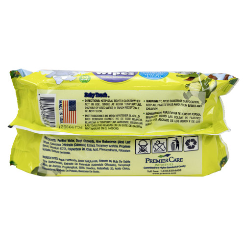 Baby Touch Baby Wipes, Unscented, 7" X 5.9", 80/pk, 24pks/cs, Case Of 24 Packs (82-2803)