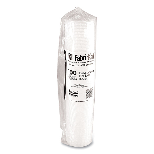 Fabri-Kal RK Cup Lids, Fits 16 oz to 20 oz Cups, Translucent, 1,000/Carton (LRK1620)