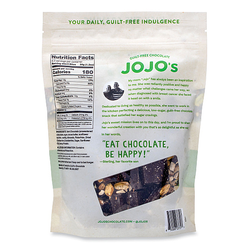 JOJO's Chocolate Original Dark Chocolate Bites, 10 oz Bag (22002039)