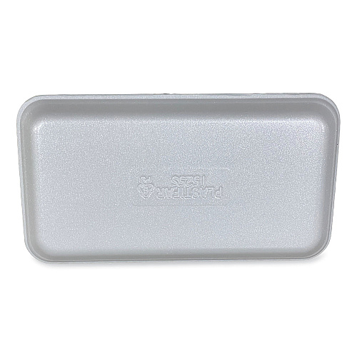 GEN Meat Trays, #1525, 14.5 x 8 x 0.75, White, 250/Carton (GEN1525WH)