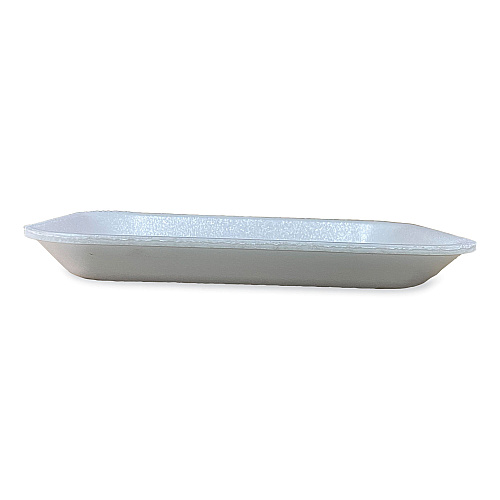 GEN Meat Trays, #2. 8.5 x 6.03 x 1.11, White, 500/Carton (GEN2WH)