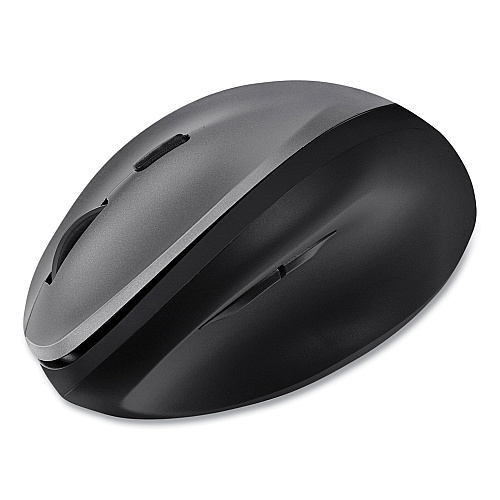 Adesso iMouse A20 Antimicrobial Vertical Wireless Mouse, 2.4 GHz Frequency/33 ft Wireless Range, Right Hand Use, Black/Granite