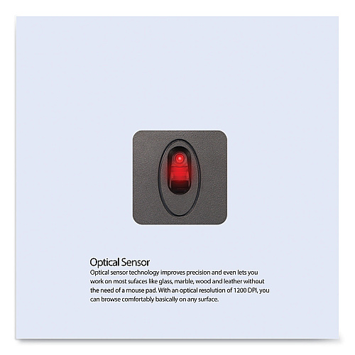 Adesso iMouse S50 Wireless Mini Mouse, 2.4 GHz Frequency/33 ft Wireless Range, Left/Right Hand Use, Black (IMOUSES50B)