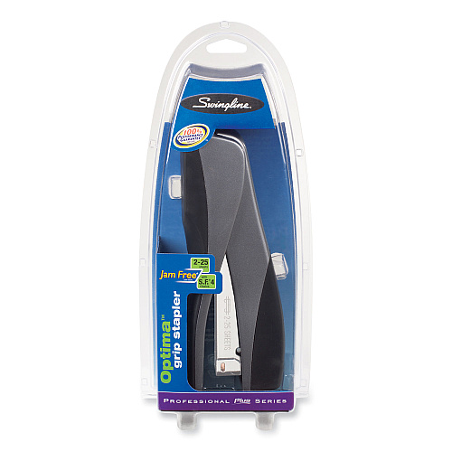 Swingline Optima Grip Compact Stapler, 25-Sheet Capacity, Silver (87816)