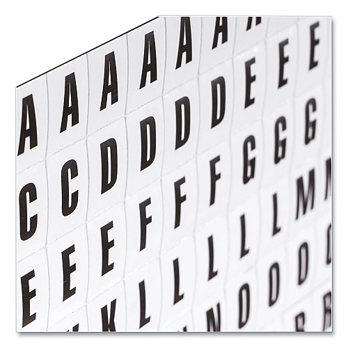 MasterVision Interchangeable Magnetic Board Accessories, Letters, Black, 0,75"h (KT2220)