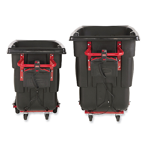 Rubbermaid Commercial Motorized Roto Tilt Truck, 202 gal, 1,000 lb Capacity, Plastic, Black (2173662)