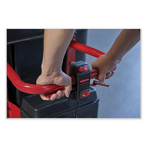 Rubbermaid Commercial Motorized Roto Tilt Truck, 202 gal, 1,000 lb Capacity, Plastic, Black (2173662)