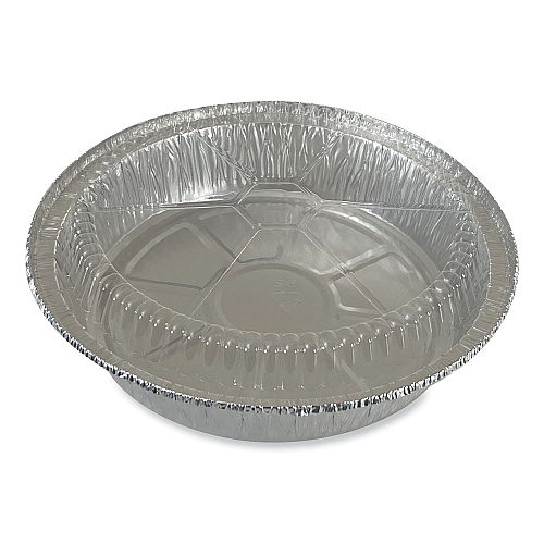 Boardwalk&reg; Round Aluminum To-Go Container Lids, Dome Lid, 9", Clear, Plastic, 500/Carton (BWKROUND9CLID)