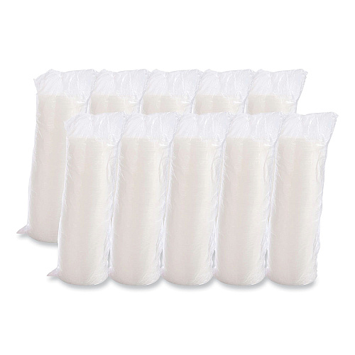 Dart Cold Cup Lids, Fits 8 to 32 oz Cups/Containers, Translucent, 100/Sleeve, 10 Sleeves/Carton (20SL)