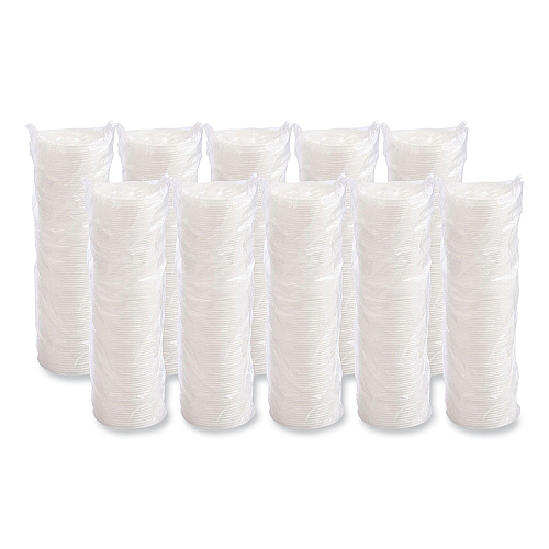 Dart Lift n' Lock Plastic Hot Cup Lids, Fits 8 oz Cups, White, 1,000/Carton (8FTL)