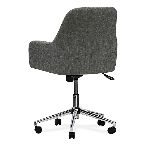 Workspace by Alera Mid-Century Task Chair, Supports Up to 275 lb, 18.9" to 22.24" Seat Height, Gray Seat, Gray Back (ALEWS4241)