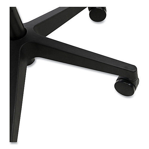 Workspace by Alera Mesh Back Fabric Task Chair, Supports Up to 275 lb, 17.32" to 21.1" Seat Height, Black Seat, Black Back (ALEWS42B17)