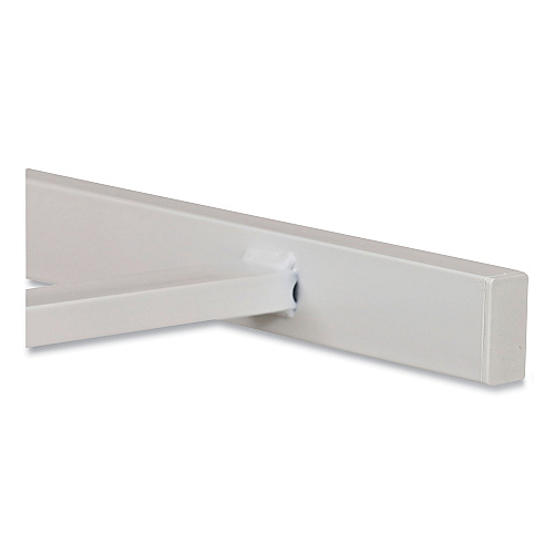 Workspace by Alera Modern Writing Desk, 47.24" x 23.62" x 29.92", Beigewood/White (ALEWSWD4824WB)