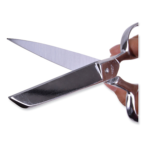Clauss Hot Forged Carbon Steel Shears, 8" Long, 3.88" Cut Length, Straight Nickel Handle (10257)