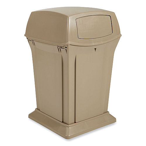 Rubbermaid Commercial Ranger Fire-Safe Container, 35 gal, Structural Foam, Beige (843088BG)