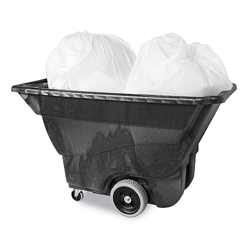 Rubbermaid Commercial Structural Foam Tilt Truck, 101 gal, 450 lb Capacity, Plastic, Black (9T13BLA)