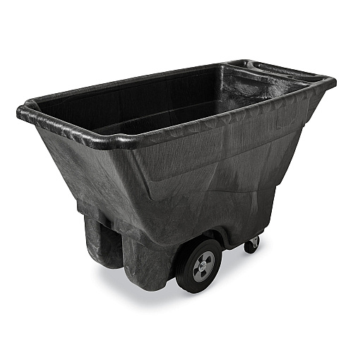 Rubbermaid Commercial Structural Foam Tilt Truck, 101 gal, 850 lb Capacity, Plastic, Black (9T14BLA)