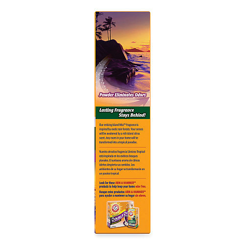 Arm & Hammer Fresh Scentsations Carpet Odor Eliminator, Island Mist, 30 oz Box, 6/Carton (3320011535)