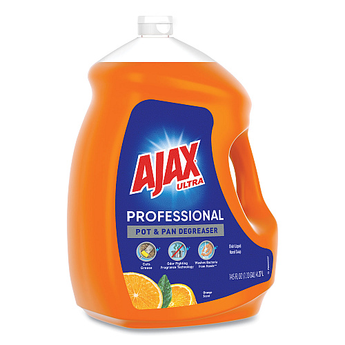 Ajax Professional Dish Detergent, Orange Scent, 145-oz. Bottle, 4/Carton (61034313CT)